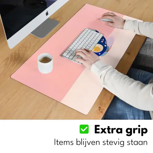 Noodles - Kom - Blauw - Illustratie Muismat XXL klein -sfeer3