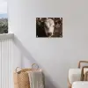 Kalf - Oormerk - Houten stal tuinposter los doek klein -sfeer8