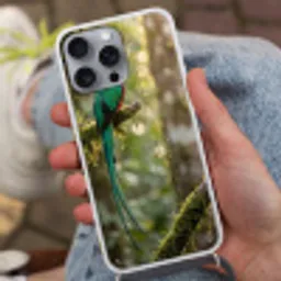 Quetzal - Jungle - Natuur - Groen Hoesje iPhone 16 Pro Max met koord klein -sfeer3