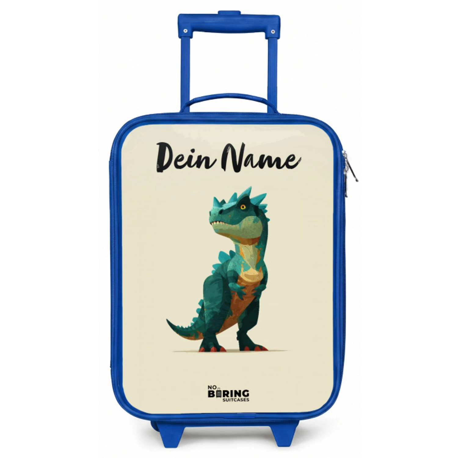 Dino - Dier - Groen Kinderkoffer - Blauw klein -zz3dotto