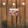 Golvende heuvels - Abstracte planten - Dromerig tuinposter los doek klein -sfeer1