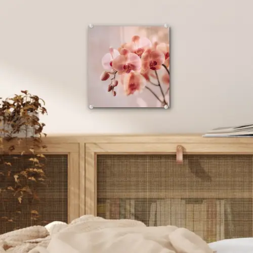 Orchidee - Bloemen - Roze - Bloemblaadjes plexiglas 5mm klein -sfeer4