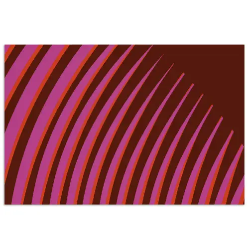Lijnen - Rood - Beweging poster papier klein -3d