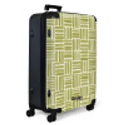 Vlecht - Patroon - Groen NBS - Large koffer - Volwassenen Unisex groot -product1