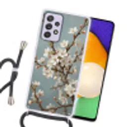 Botanisch - Stilleven - Blauw Hoesje Samsung Galaxy A52 5G met koord klein -sfeer1