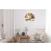 Wijn - Wijnglazen - Wit Wandcirkel aluminium klein -woonkamer