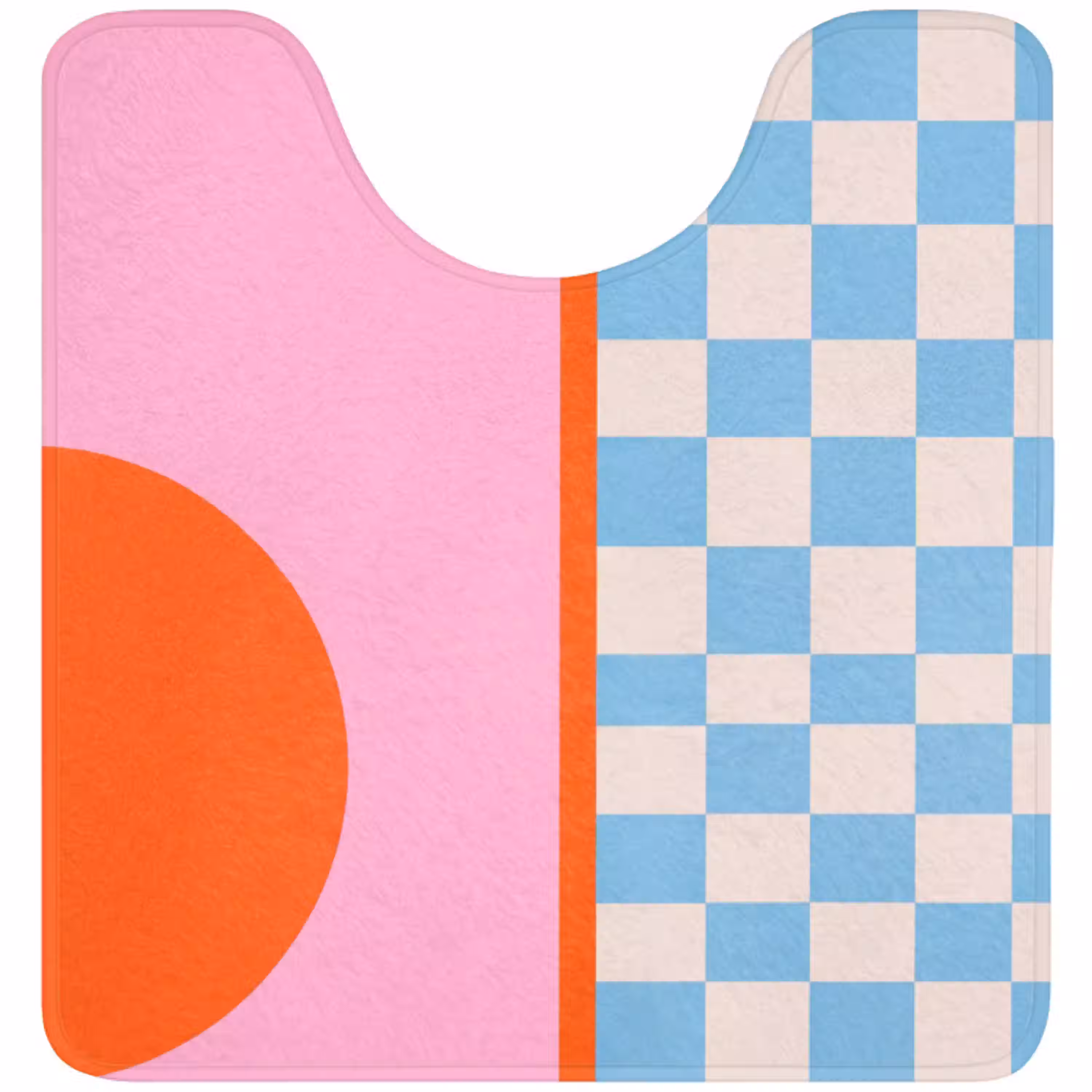 Abstract - Vormen - Geometrisch - Modern - Kleurrijk WCmat U-uitsnede middel -3d