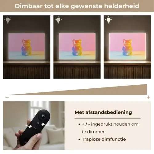 Pastel - Snoep Light Box met batterij (Wandlamp) middel -USP_dimbaarNL