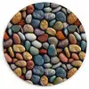 Pastel - Matte - Kiezels Wandcirkel plexiglas klein 852 -3d