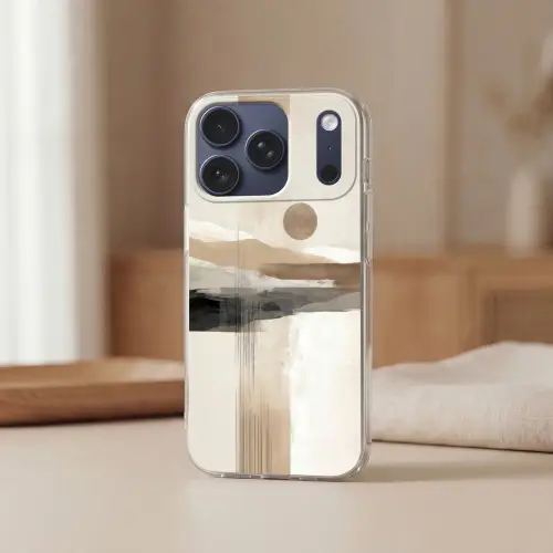 Minimalistisch - Landschap - Dimensie Telefoonhoesje iPhone 17 Pro klein -sfeer2