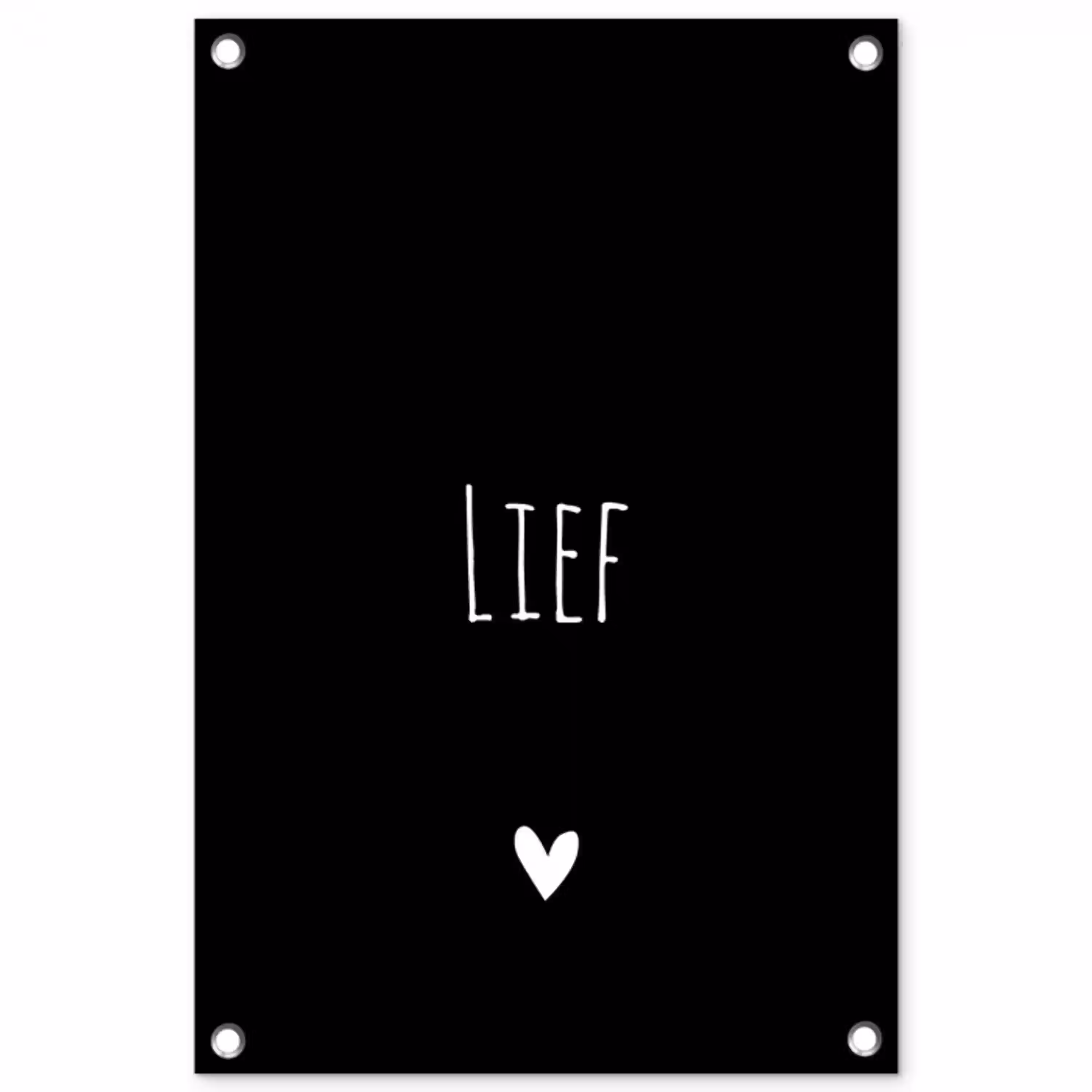 Spreuken - Lief - Quotes tuinposter los doek klein -3d