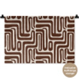 Abstract - Patroon - Bruin Wandkleed katoen klein 269 -t3d_DE