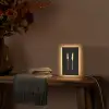 Bestek - Goud - Mes - Vork Light Box met kabel (Tafellamp) klein -sfeer4