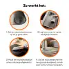 Goud - Marmer - Groen - luxe - Glitter - Marmerlook Inductie beschermer vinyl 3mm klein -zzzzzzz-td-werking