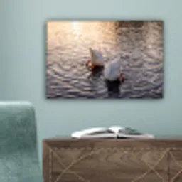 Eenden - Water - Natuur canvas 2cm klein -sfeer4