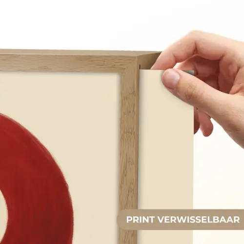 Cirkel - Zeven - Lucky - Rood Light Box met batterij (Wandlamp) middel -USP_websiteprintNL