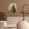 Kerst - Sfeer - Groen Wandcirkel kunststof plaat 5mm dik klein -sfeer1