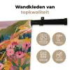Rivier - Diepte - Bloemen Wandkleed katoen klein -sfeer2