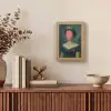 Kroon - Roze druipend verf - Portret Light Box met kabel (Tafellamp) klein -sfeer2