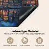 Grachten Amsterdam - Huizen - Stad - Kleurrijk Inductie beschemer met haakjes klein -ky-onderkant-de
