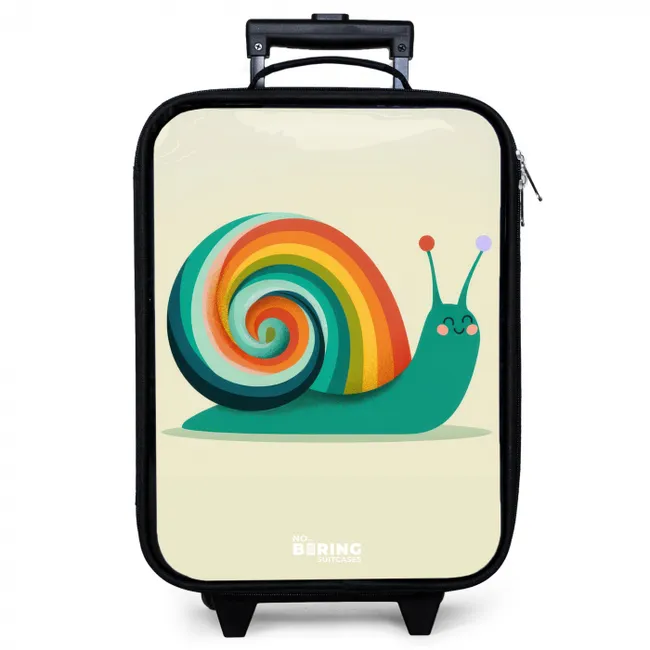 Slak - Regenboog - Kleurrijk Kinderkoffer - Zwart klein -zzz_website3d
