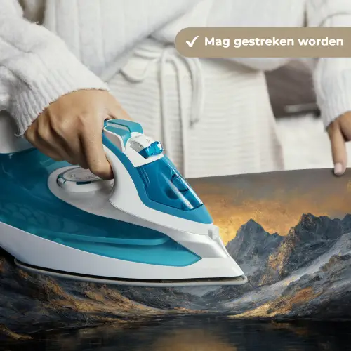 Berglandschap met Gouden Zonsondergang Wandkleed katoen klein -sfeer9