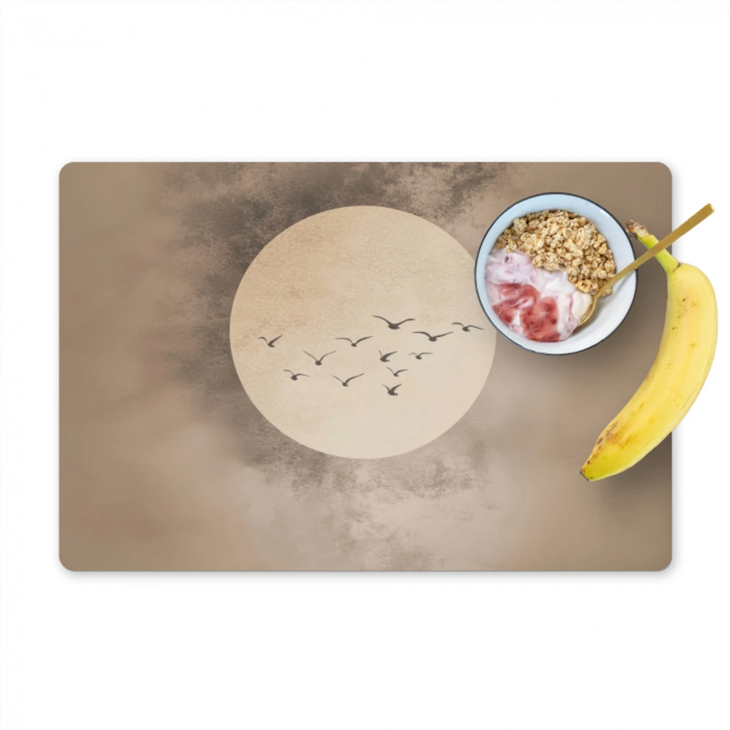 Vogel - Beige - Japandi Placemat vinyl groot -zzzproduct_Kitchenyeah-website