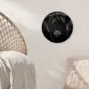 Schotse hooglander - Koe - Zwart - Wit - Dieren Wandcirkel kunststof plaat 5mm dik klein -sfeer5