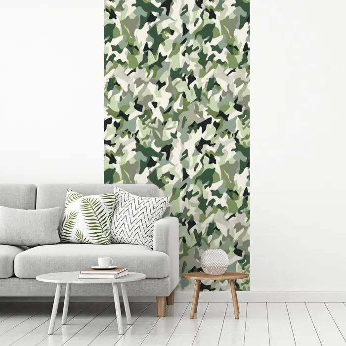Abstract - Camouflage - Groen fotobehang vinyl groot 64 -woonkamer