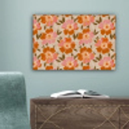 Bloemen - Motief - Retro canvas 2cm klein 34 -sfeer4