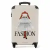 Fashion - Witte jurk NBS - Handbagage koffer - Kinderen Unisex middel -productfoto_recht