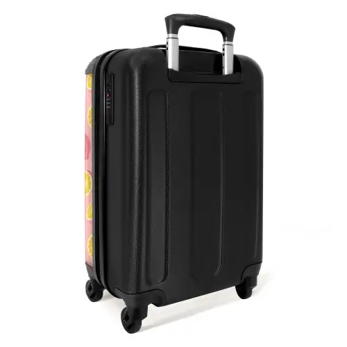 Pink limoncello Koffer - NBS - Handbagage middel -achterkant