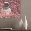 Bloemen - Roze - Astronaut PET vilt klein -sfeer6_closeup