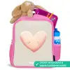 Hart in pastel kleuren Kinderrugzak - Roze middel -inhoud_NL