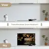 Lichtjes - Champagne - Dienblad - Glazen keuken achterwand spatscherm klein -voor_na_NL