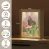 Bloemen - Vlinder - Natuur - Bloem Light Box met kabel (Tafellamp) klein -USP_NL