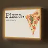 Pizza - Kaas - Pepperoni Light Box met batterij (Wandlamp) middel -z3d_website