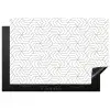 Geometrie - Lijn - Zwart - Wit - Patroon Inductie beschermer vinyl 3mm klein 276 -3d