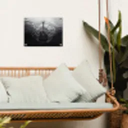 Gitaar - Hout - Water tuinposter los doek klein -sfeer7