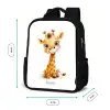 Baby giraffe Rugzak - Zwart middel -productfoto_formaten