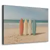 Strand - Surfbord - Pastel Textielframe - compleet frame klein -3d