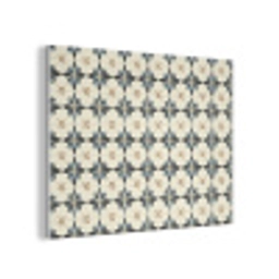 Sierlijk - Ornament - Blauw PET vilt klein 837 -3d