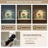 Kat - Vlinder - Bloemen Light Box met batterij (Wandlamp kind) middel -USP_lichtkleurNL