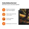 Bankje - Boom - Klaprozen - Heuvels Inductie beschermer vinyl 3mm klein -zzzzzzz-td-ups