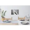 Lichtinval - Wijn - Rood - Glas Muursticker klein -eettafel