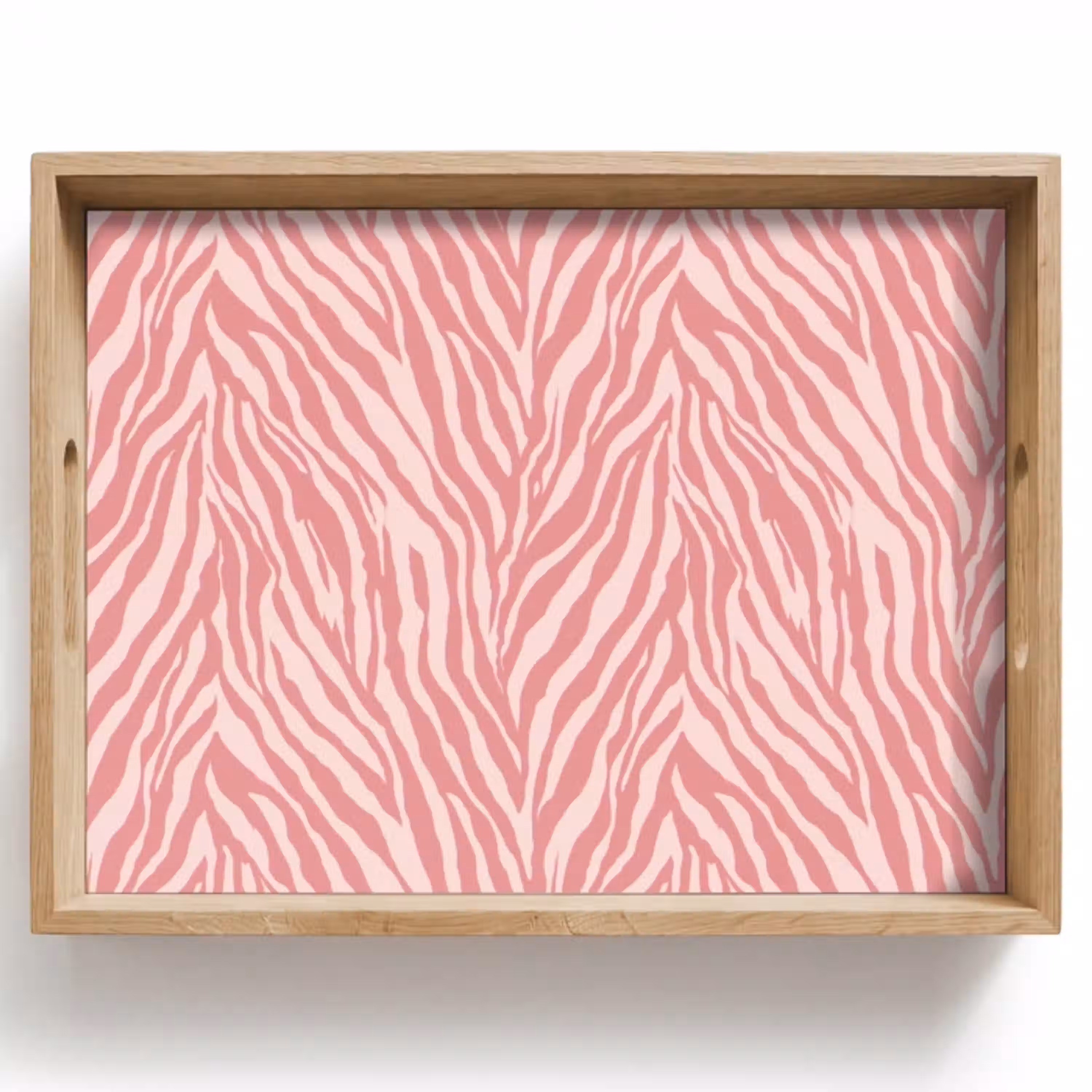 Zebra - Print - Roze Dienblad Rechthoek middel 911 -z3d_shopping