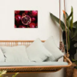 Granaatappel - Rood - Fruit tuinposter los doek klein -sfeer7