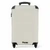 Wit leer patroon NBS - Handbagage koffer - Kinderen Unisex middel -productfoto_recht
