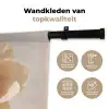 Bloem - Minimalistisch - Groen Wandkleed katoen klein -sfeer2