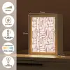 Roze - Wit - Organisch Light Box met kabel (Tafellamp) klein 925 -USP_NL